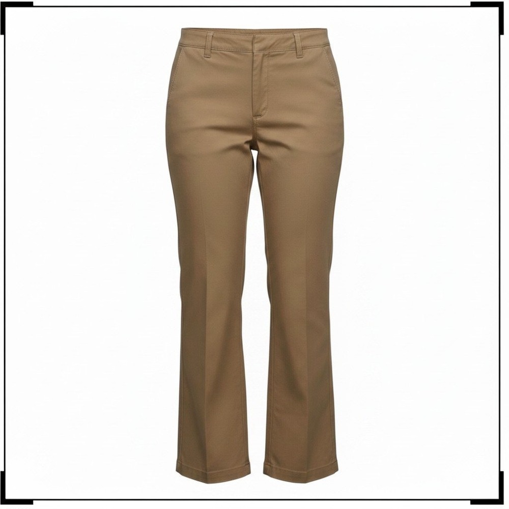Lauren Ralph Lauren Pants Women 18W Honey Tan Wide Leg Lyocell Cotton Trousers